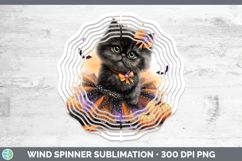 GorgeousCats Halloween Wind Spinner design.