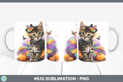 GorgeousCats Halloween Mug Wrap design.