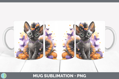 GorgeousCats Halloween Mug Wrap design.