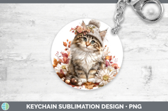 GorgeousCats Knit Hat Keychain design.