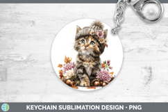 GorgeousCats Knit Hat Keychain design.