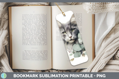 GorgeousCats Lavender and Eucalyptus Bookmark design.