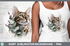 GorgeousCats Lavender and Eucalyptus Shirt design.