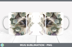 GorgeousCats Lavender and Eucalyptus Mug Wrap design.