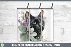 GorgeousCats Lavender and Eucalyptus Tumbler design.