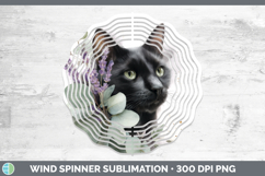 GorgeousCats Lavender and Eucalyptus Wind Spinner design.
