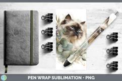 GorgeousCats Lavender and Eucalyptus Pen Wrap design.