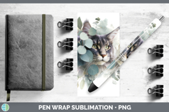 GorgeousCats Lavender and Eucalyptus Pen Wrap design.