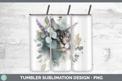GorgeousCats Lavender and Eucalyptus Tumbler design.