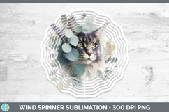 GorgeousCats Lavender and Eucalyptus Wind Spinner design.