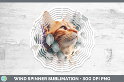GorgeousCats Lavender and Eucalyptus Wind Spinner design.