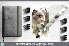 GorgeousCats Lavender and Eucalyptus Pen Wrap design.