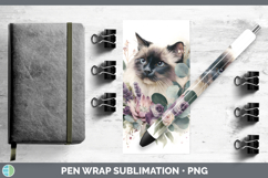 GorgeousCats Lavender and Eucalyptus Pen Wrap design.