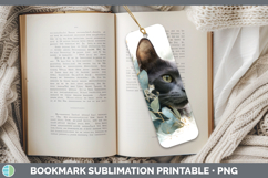 GorgeousCats Lavender and Eucalyptus Bookmark design.