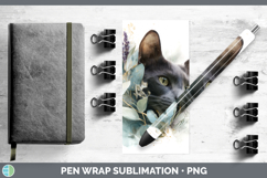GorgeousCats Lavender and Eucalyptus Pen Wrap design.