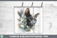 GorgeousCats Lavender and Eucalyptus Tumbler design.