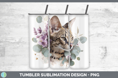 GorgeousCats Lavender and Eucalyptus Tumbler design.