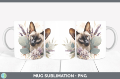 GorgeousCats Lavender and Eucalyptus Mug Wrap design.