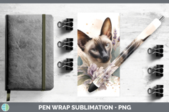 GorgeousCats Lavender and Eucalyptus Pen Wrap design.