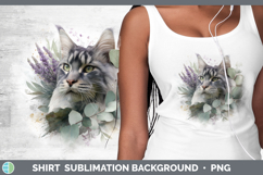 GorgeousCats Lavender and Eucalyptus Shirt design.
