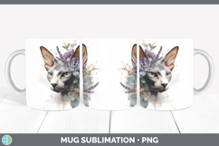 GorgeousCats Lavender and Eucalyptus Mug Wrap design.