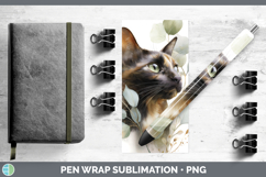 GorgeousCats Lavender and Eucalyptus Pen Wrap design.