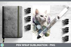 GorgeousCats Lavender and Eucalyptus Pen Wrap design.