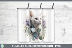 GorgeousCats Lavender and Eucalyptus Tumbler design.
