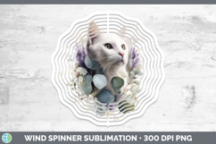 GorgeousCats Lavender and Eucalyptus Wind Spinner design.