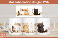 Cats mug 15oz, Best Friends Cats mug wrap Gift for Cat lover Product Image 1