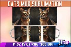 Cats Mug Sublimation | Cat 11oz Mug | Animal 15 oz Design Product Image 1