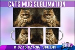 Cats Mug Sublimation | Cat 11oz Mug | Animal 15 oz Design Product Image 1