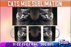 Cats Mug Sublimation Bundle|Cat 11oz Mug|Animal 15 oz Design Product Image 4