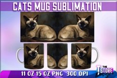 Cats Mug Sublimation | Cat 11oz Mug | Animal 15 oz Design Product Image 1