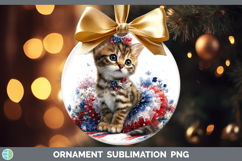 GorgeousCats Patriotic Ornament design.