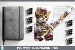 GorgeousCats Patriotic Pen Wrap design.