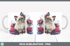 GorgeousCats Patriotic Mug Wrap design.