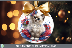 GorgeousCats Patriotic Ornament design.