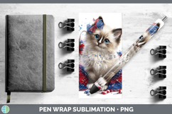 GorgeousCats Patriotic Pen Wrap design.