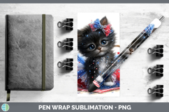 GorgeousCats Patriotic Pen Wrap design.