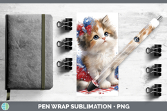 GorgeousCats Patriotic Pen Wrap design.