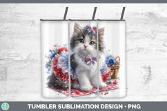 GorgeousCats Patriotic Tumbler design.