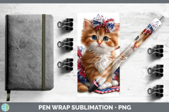GorgeousCats Patriotic Pen Wrap design.