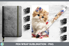 GorgeousCats Patriotic Pen Wrap design.