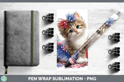 GorgeousCats Patriotic Pen Wrap design.