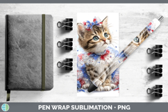 GorgeousCats Patriotic Pen Wrap design.