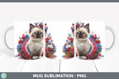 GorgeousCats Patriotic Mug Wrap design.