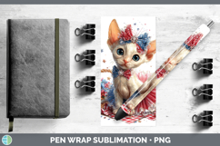 GorgeousCats Patriotic Pen Wrap design.