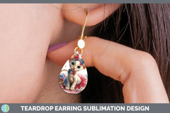 GorgeousCats Patriotic Teardrop Earrings design.