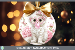 GorgeousCats Pink Bubble Gum Ornament design.